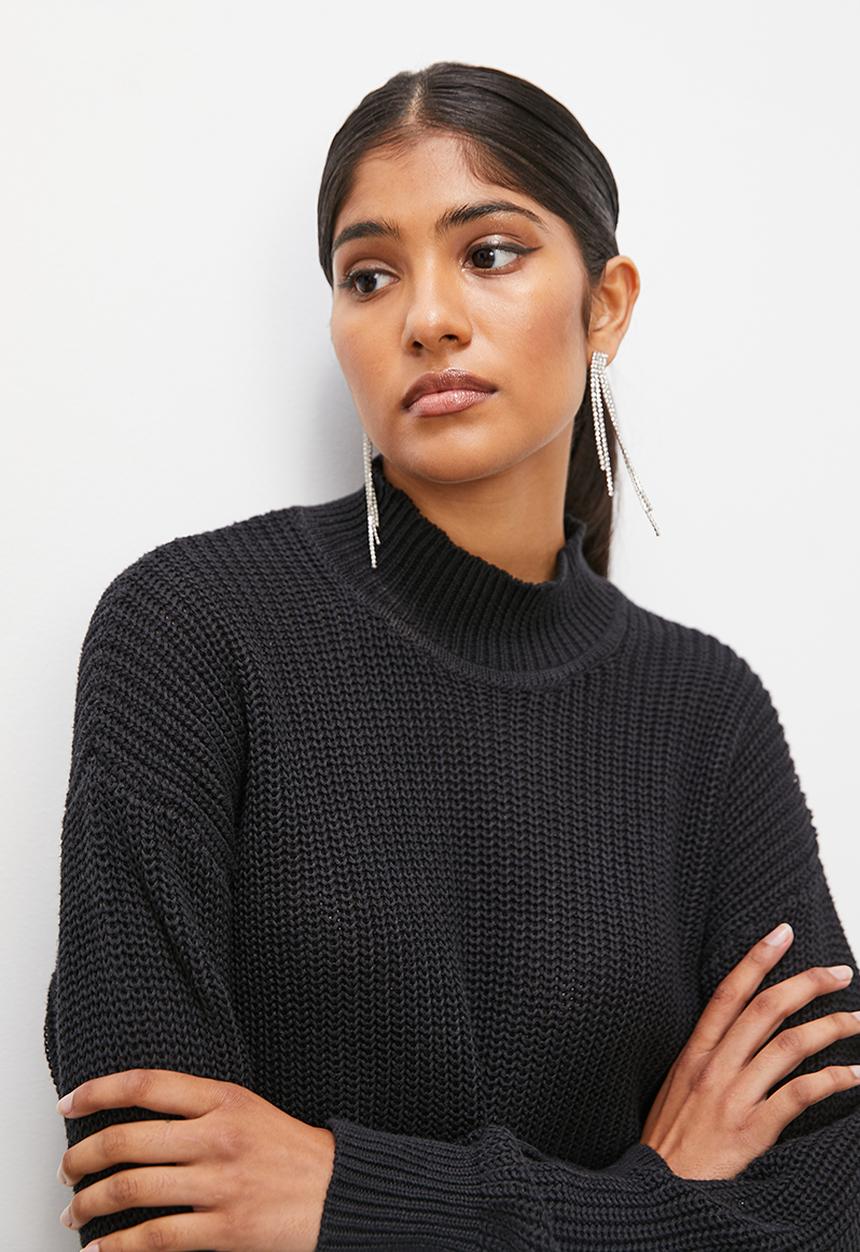 Superbalist - Lofty funnel neck - black