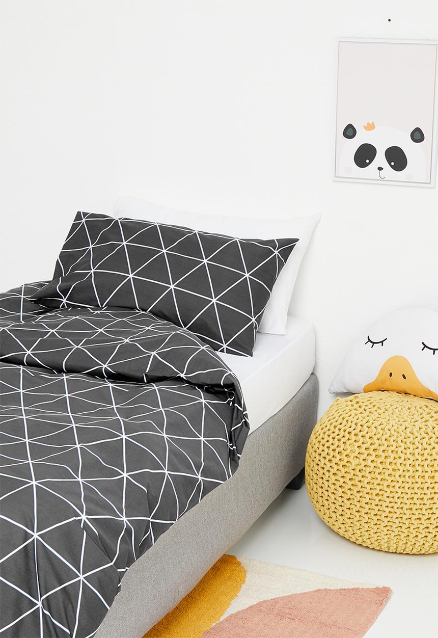 Sixth Floor - Ella duvet cover set - charcoal grey
