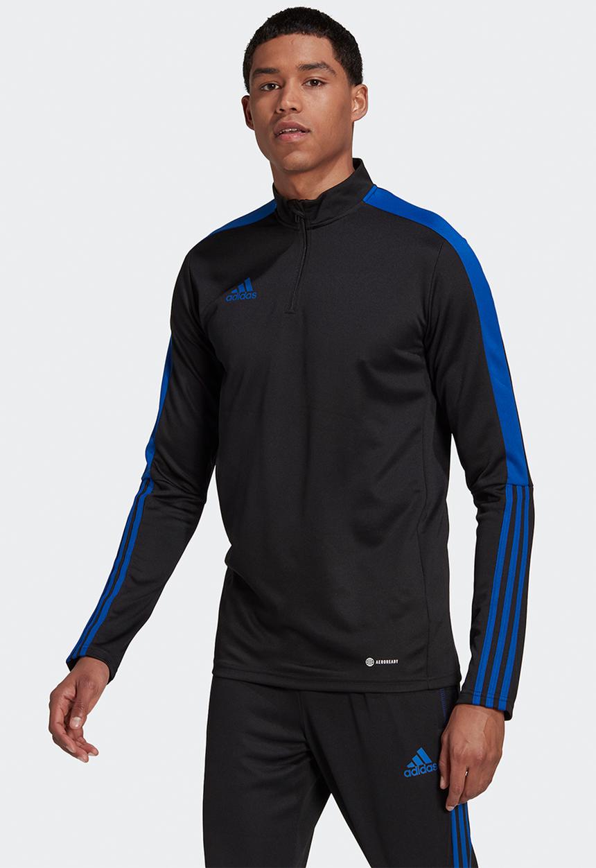 adidas Performance - Tiro essentials training top - black & team royal blue