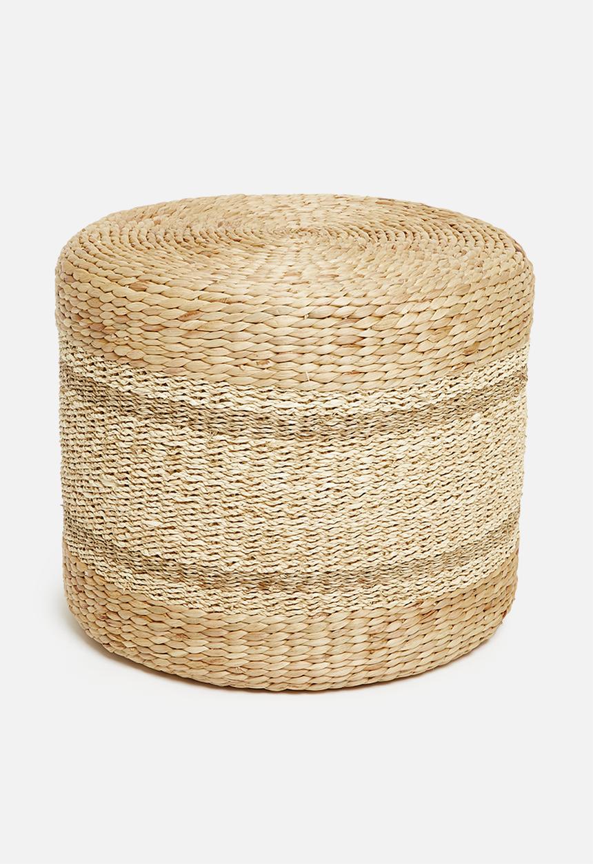 Sixth Floor - Seagrass ottoman - natural