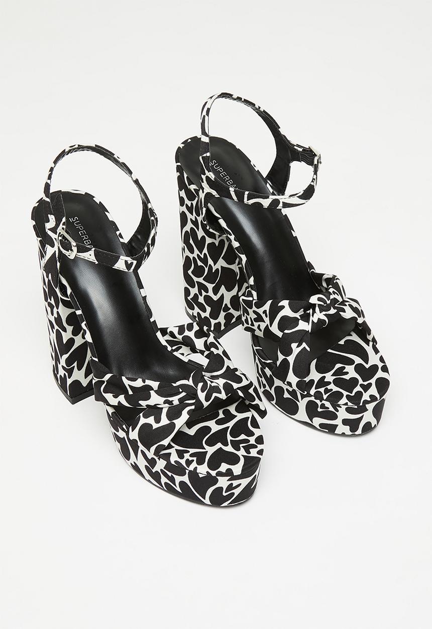 Superbalist - Alondra ankle strap platform heel - black