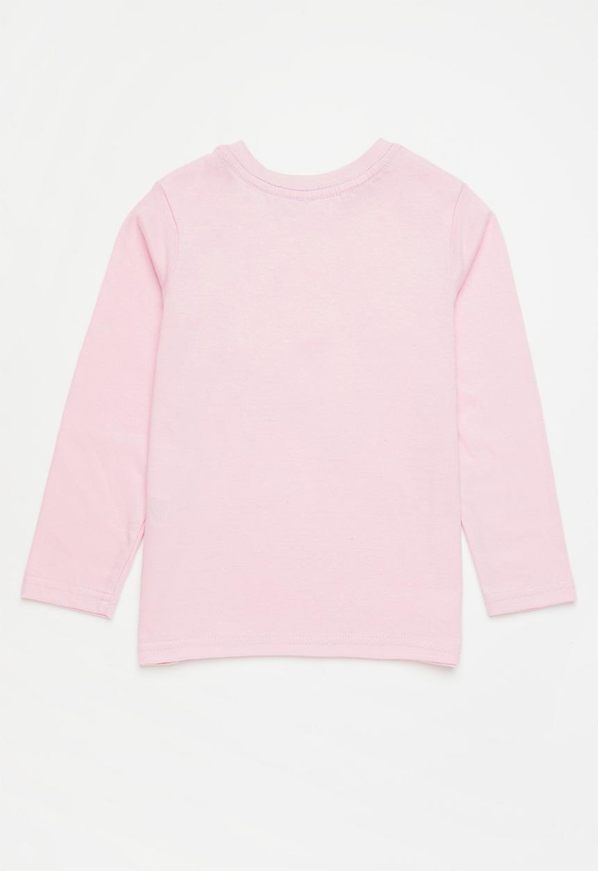Superbalist - Younger girls long sleeve tees - white/pink/ice melange