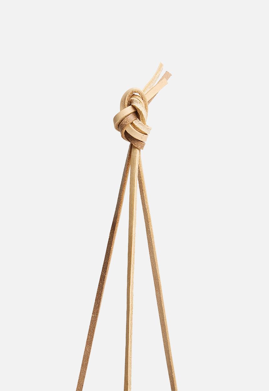 Present Time - Hanging pot unique - caramel brown