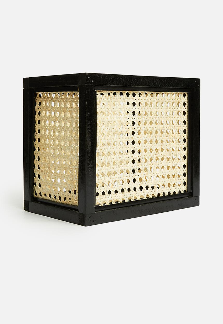 Sixth Floor - Eliana stoarge box - black & natural