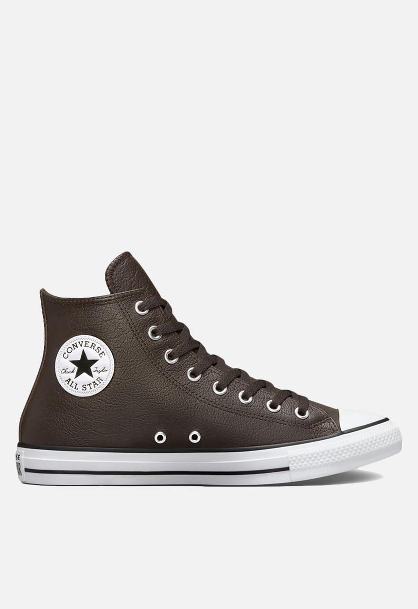 Converse - Chuck taylor all star tumbled leather - velvet brown/white/black