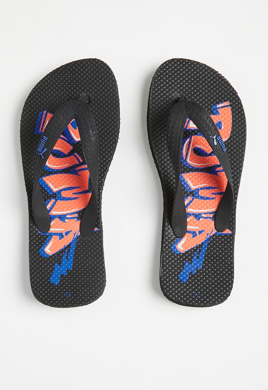 PUMA - First flip graffiti ps zadp - puma black-nasturtium-victoria blue