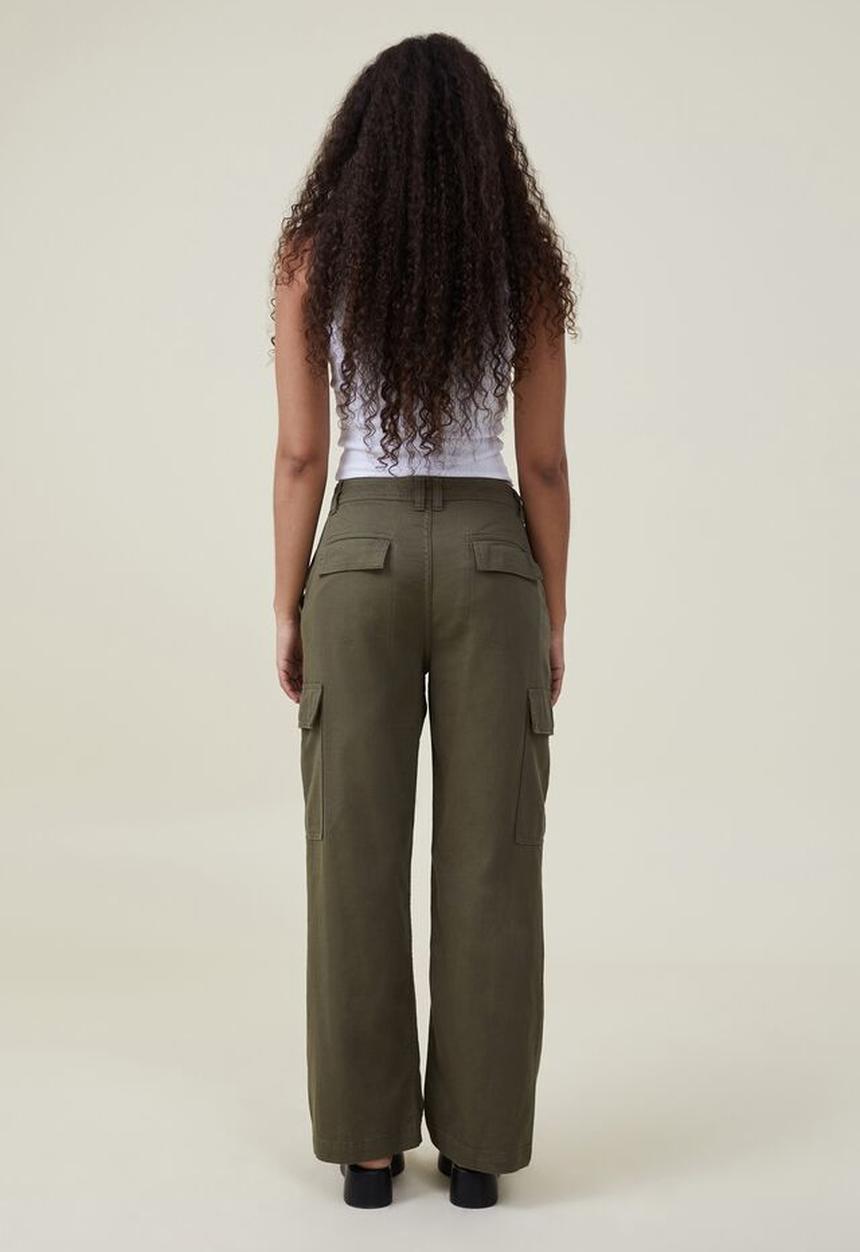 Cotton On - Bobbie cargo pant - soft olive