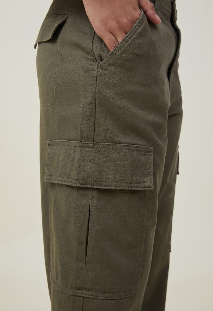 Cotton On - Bobbie cargo pant - soft olive