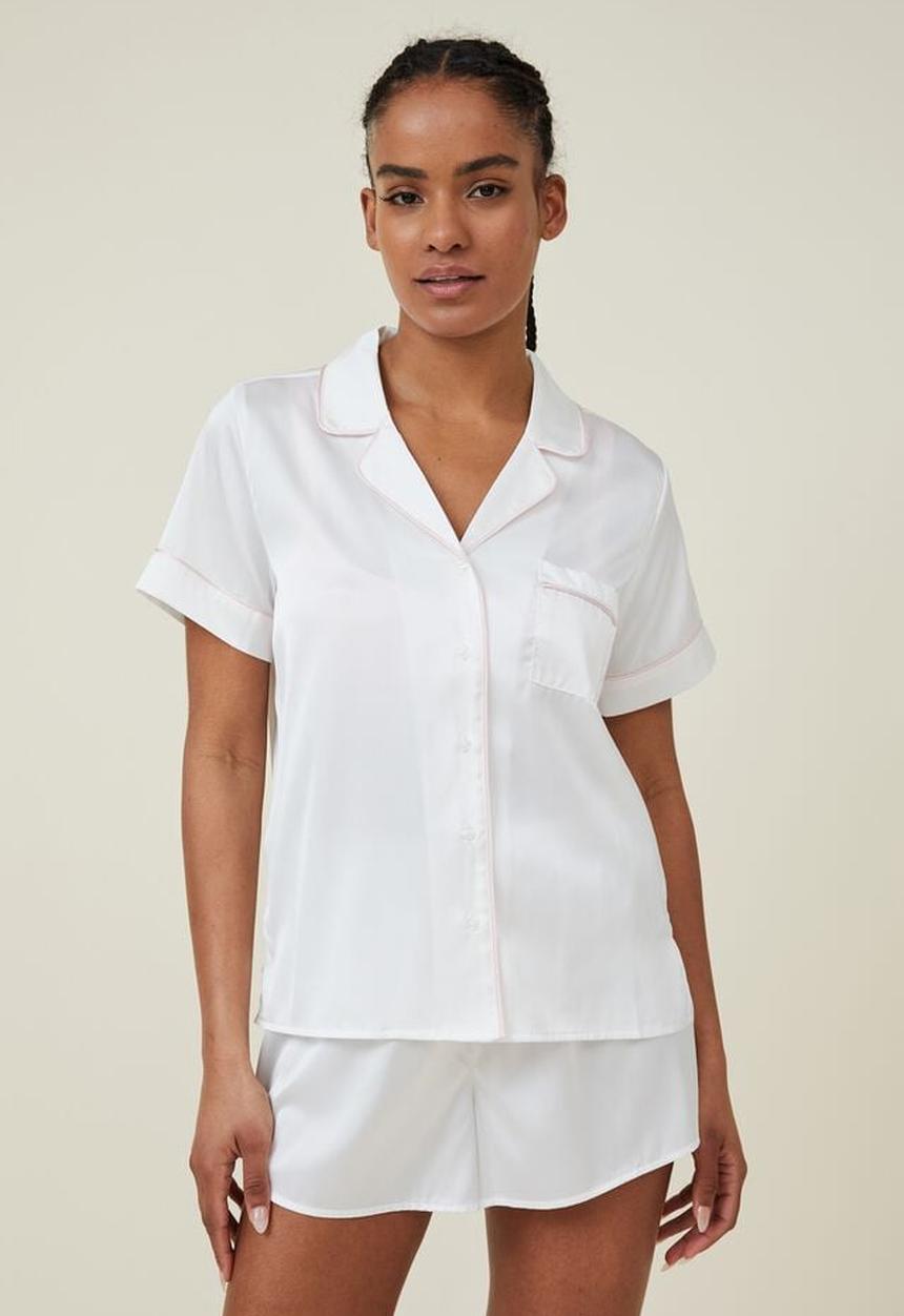 Cotton On - Body satin sleep set - coconut milk