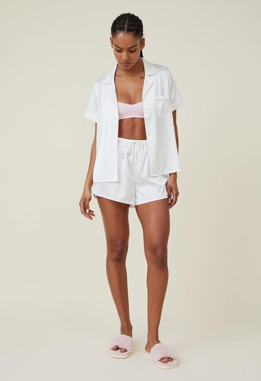Cotton On - Body satin sleep set - coconut milk