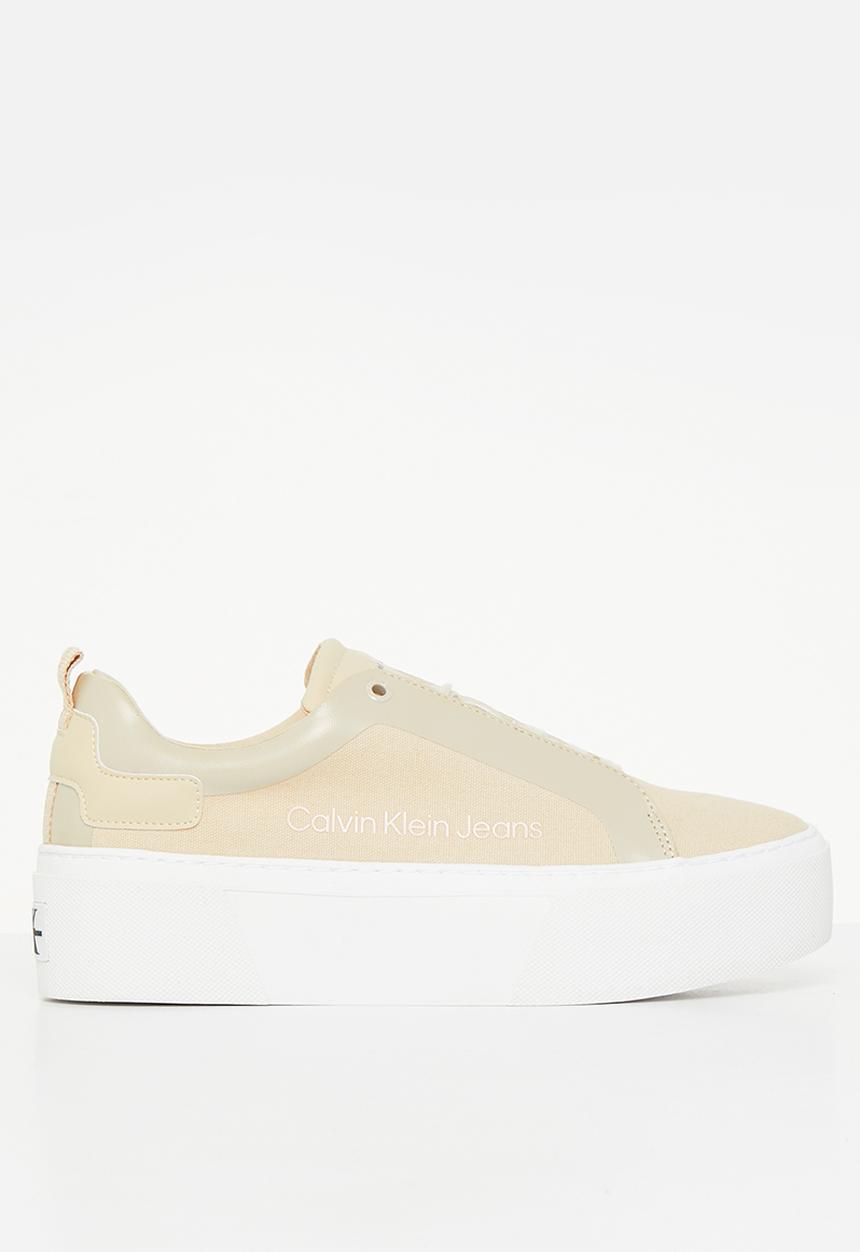 Calvin Klein - Vulcanized flatform + laceup - tuscan beige/pink blush