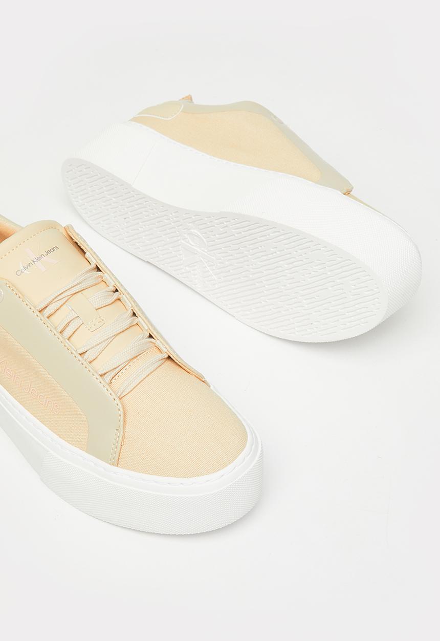 Calvin Klein - Vulcanized flatform + laceup - tuscan beige/pink blush