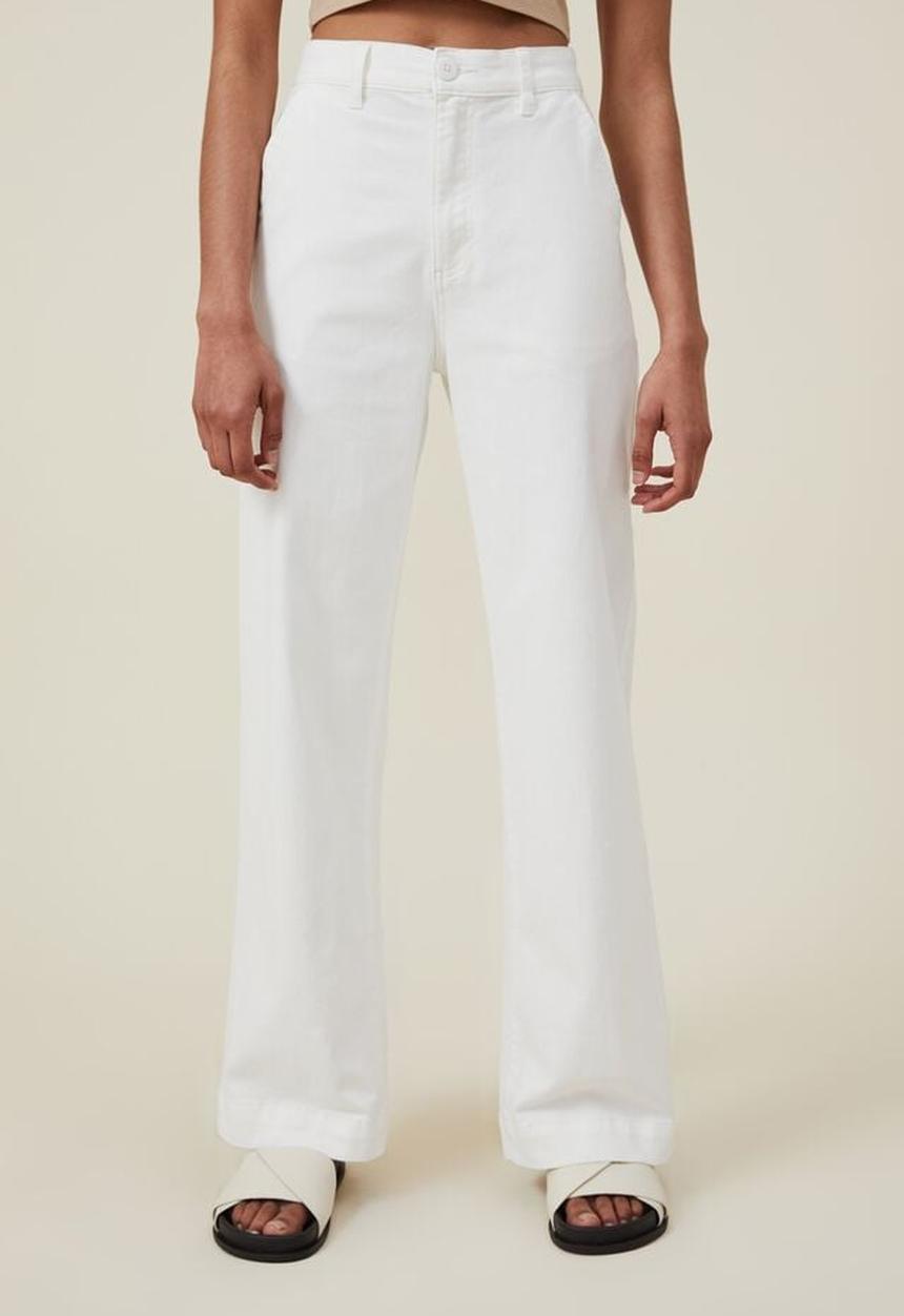Cotton On - Carter wide leg pant - cream