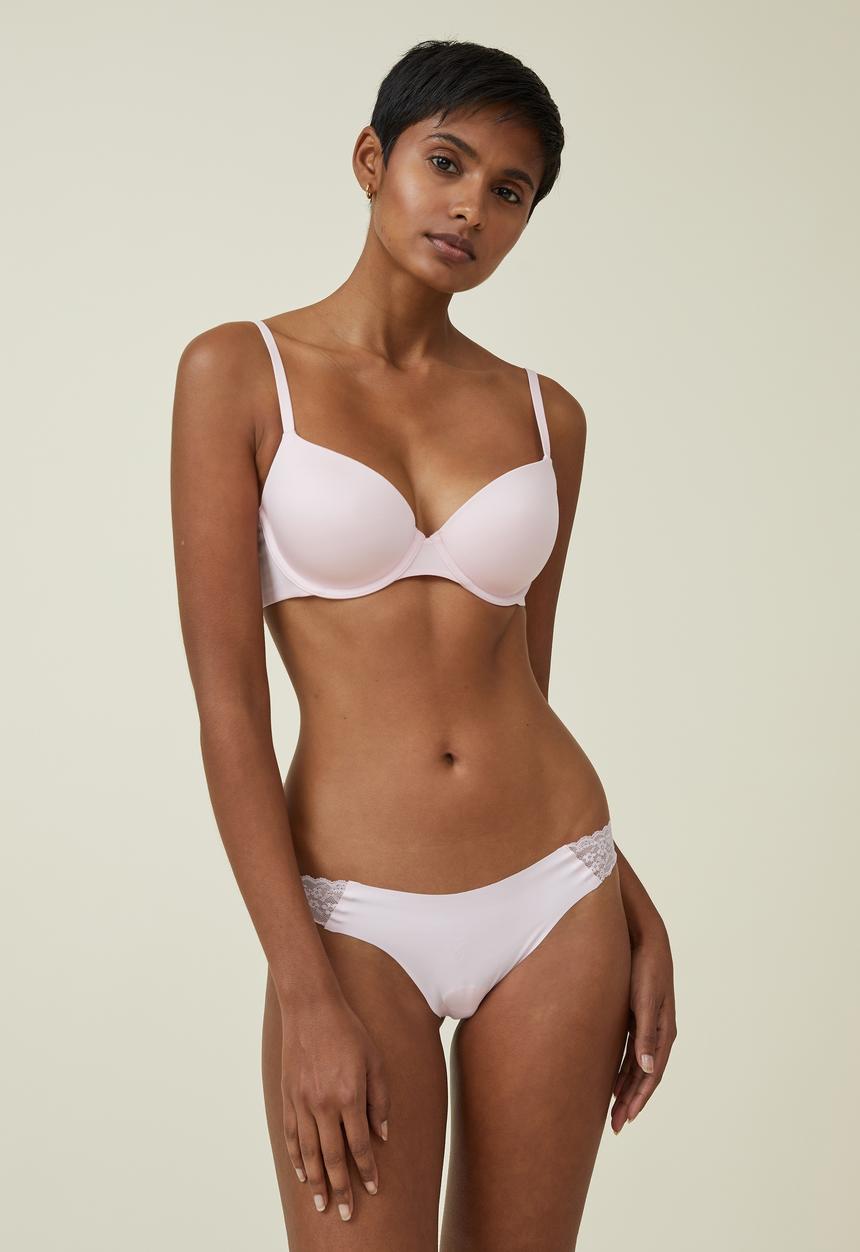 Cotton On - Party pants seamless g-string brief - blushing bride