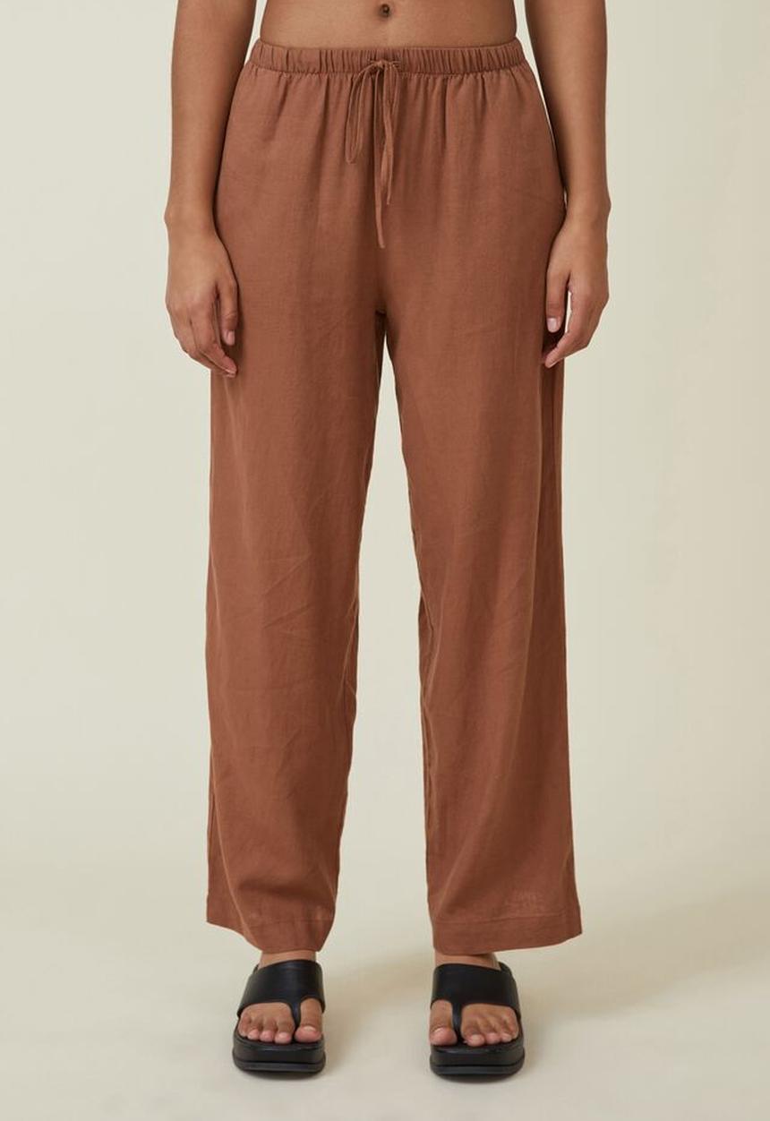 Cotton On - Haven wide leg pant - caramel brown