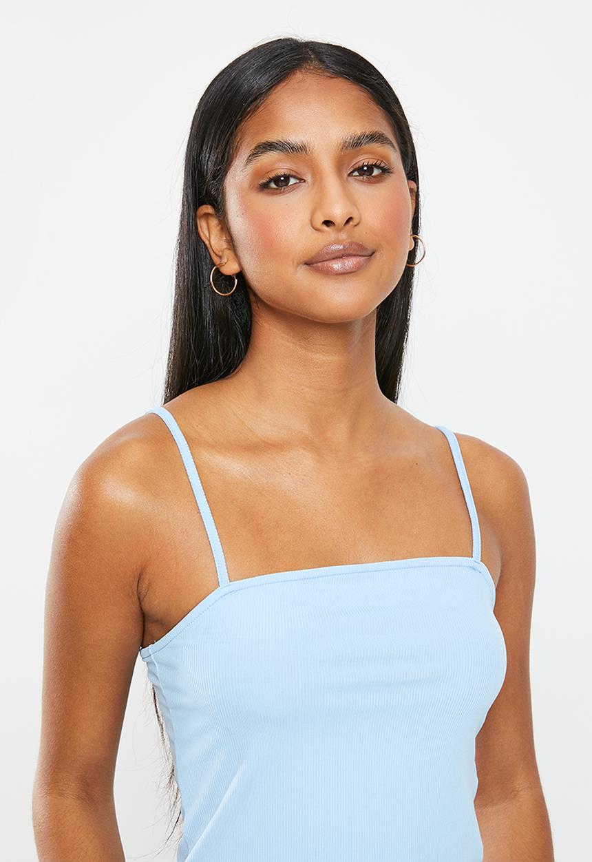 Vero Moda - Jill singlet crop top - blue bell