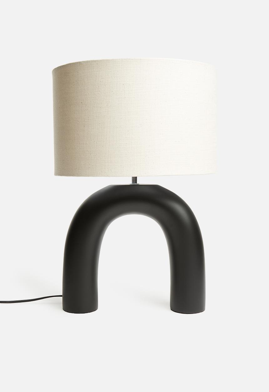 Sixth Floor - Freya lamp set - black & natural