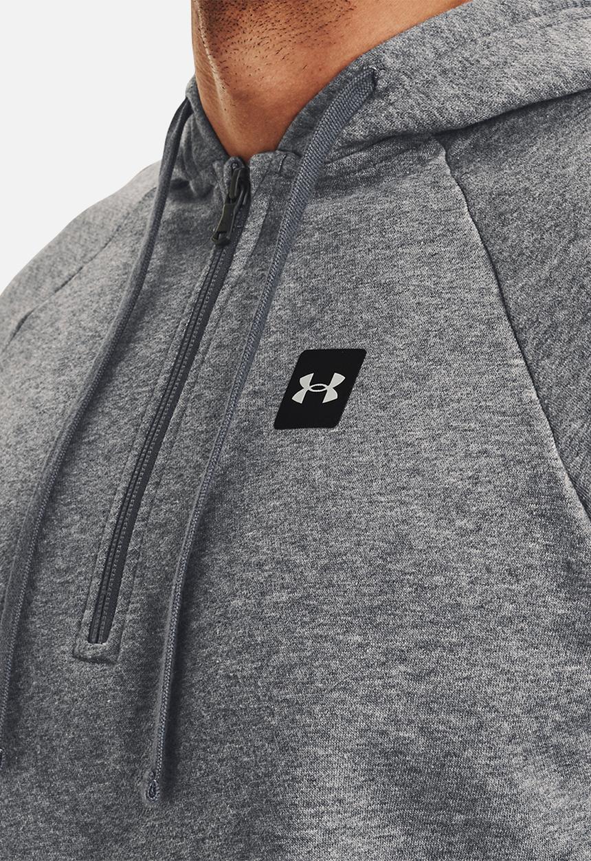Under Armour - Ua rival fleece 1/2 zip hd - pitch gray light heather