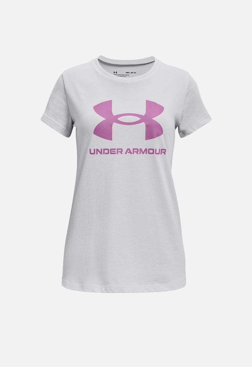 Under Armour - Live sportstyle graphic ss - halo gray medium heather/ jellyfish
