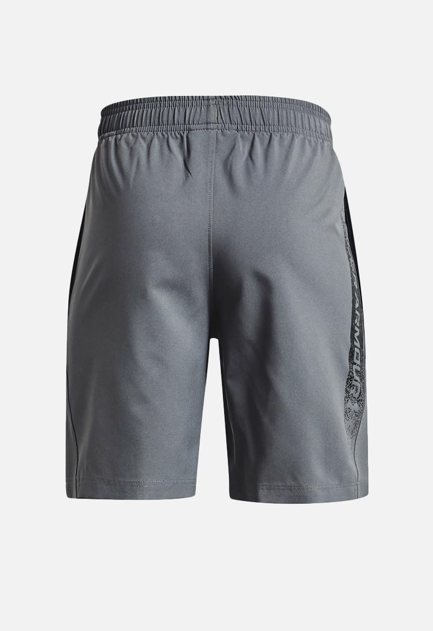 Under Armour - Ua woven graphic shorts - pitch gray & black