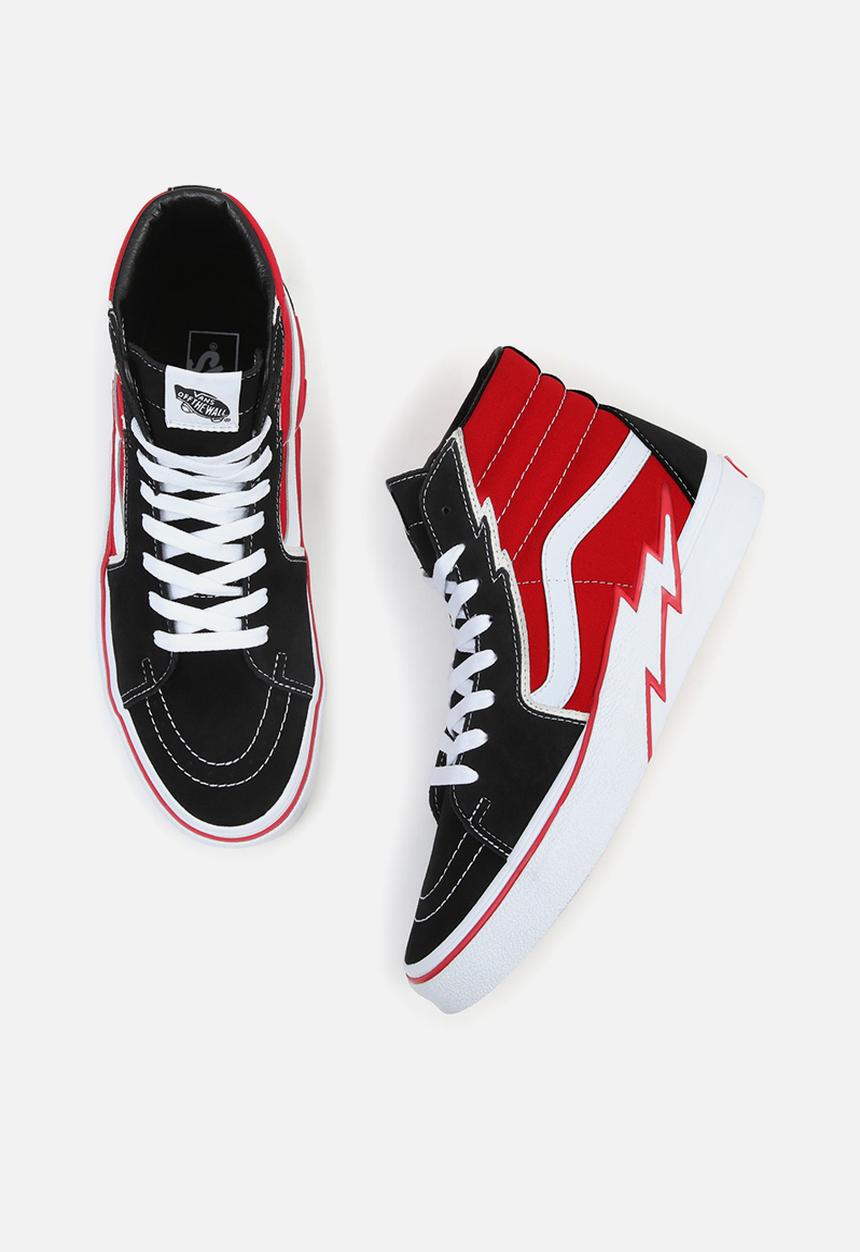 Vans - Sk8-hi bolt - black/red