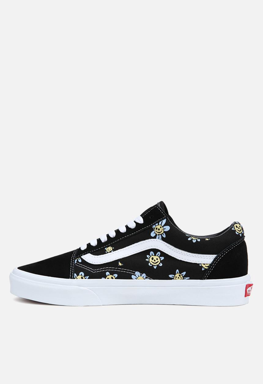 Vans - Old skool - trippy grin floral black/yellow