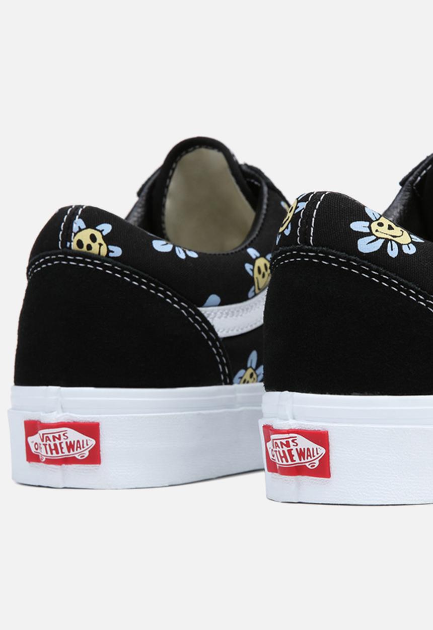 Vans - Old skool - trippy grin floral black/yellow