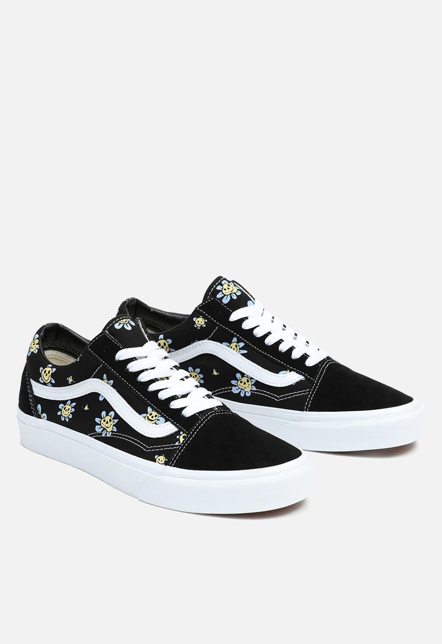 Vans - Old skool - trippy grin floral black/yellow