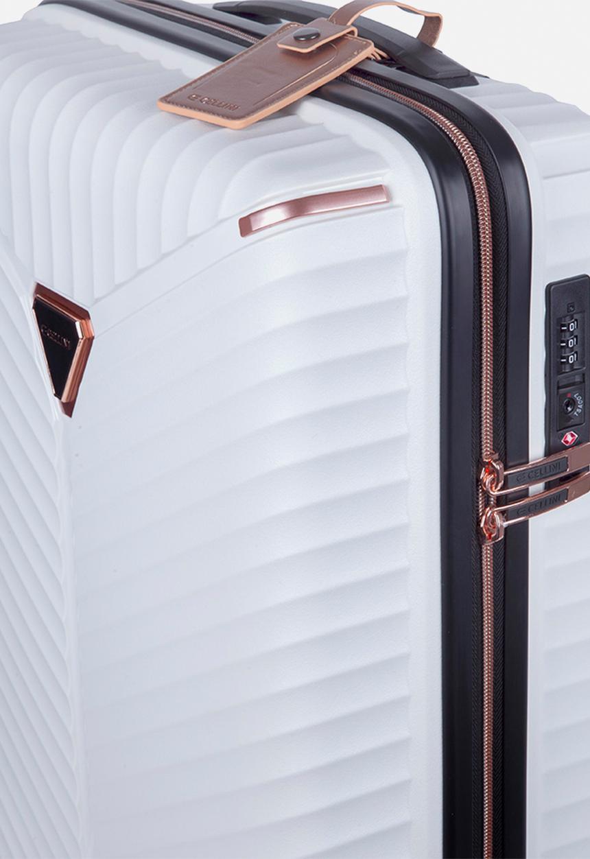 Cellini - Allure 4 wheel trolley - white hardcase