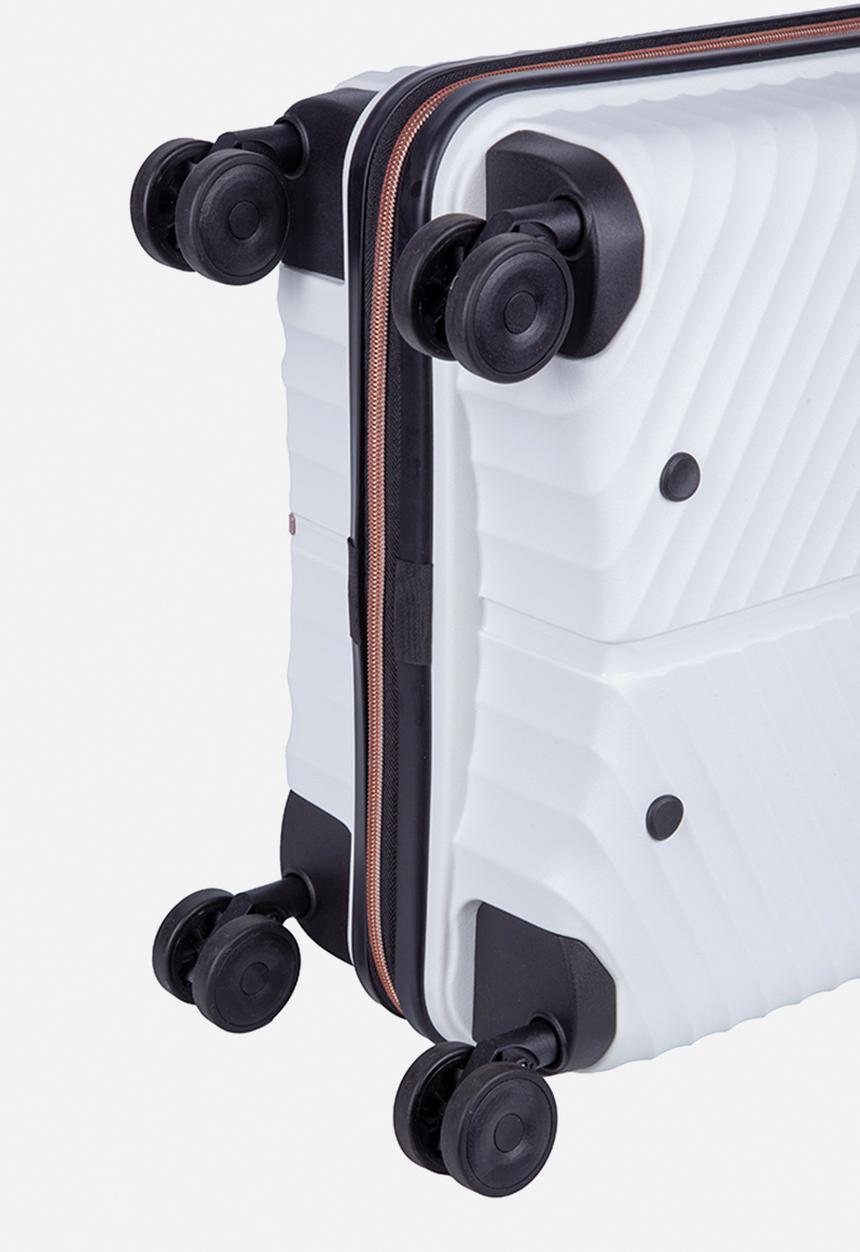 Cellini - Allure 4 wheel trolley - white hardcase