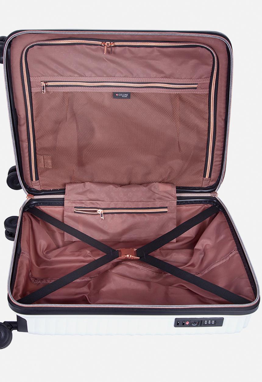 Cellini - Allure 4 wheel trolley - white hardcase