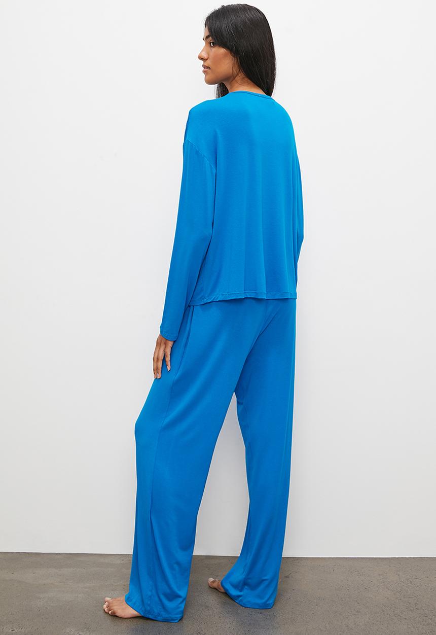 Superbalist - Long sleeve knit top & pant set - blue