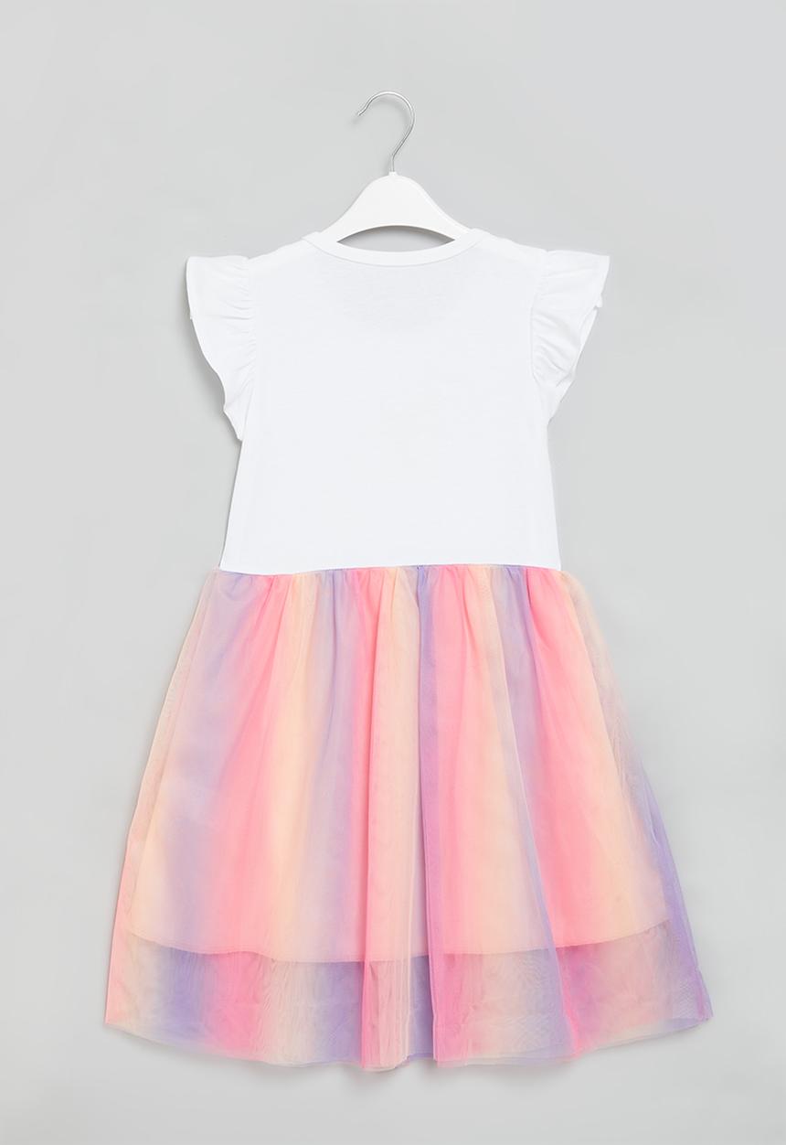 Pop Candy - Butterfly dress - white/pink