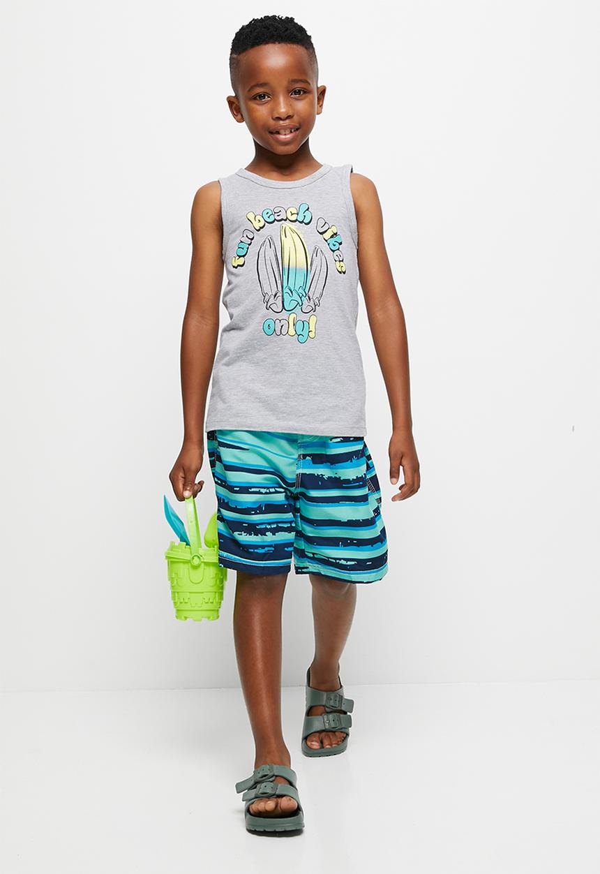 Pop Candy - Boys swim shorts - aqua