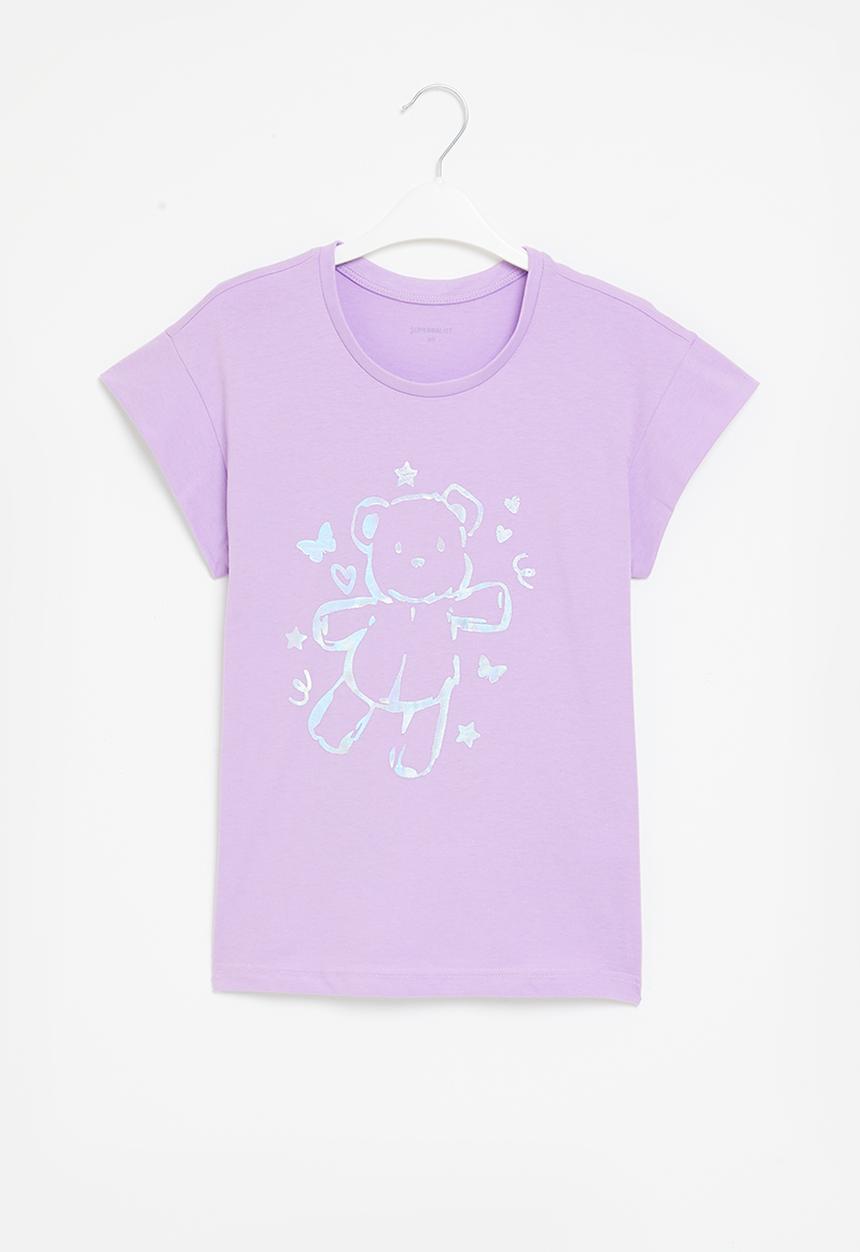 Superbalist - Boxy graphic tee - lilac