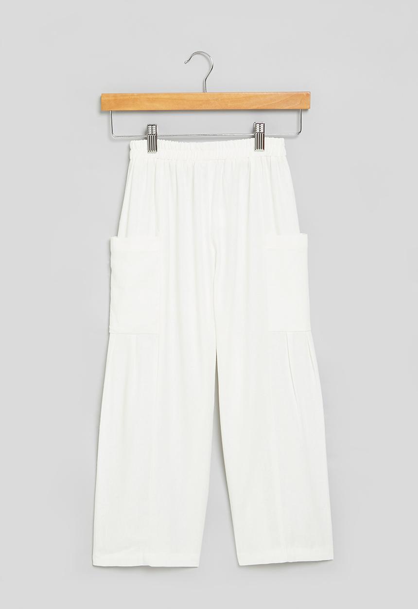 Superbalist - Wide leg pant - white