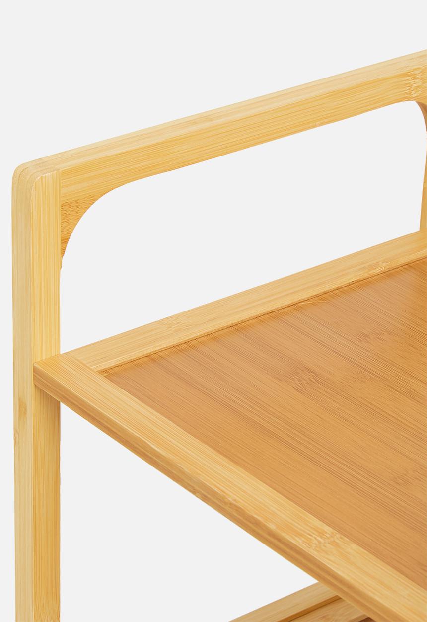 Bathroom Solutions - Laundry bathroom rack - white & natural