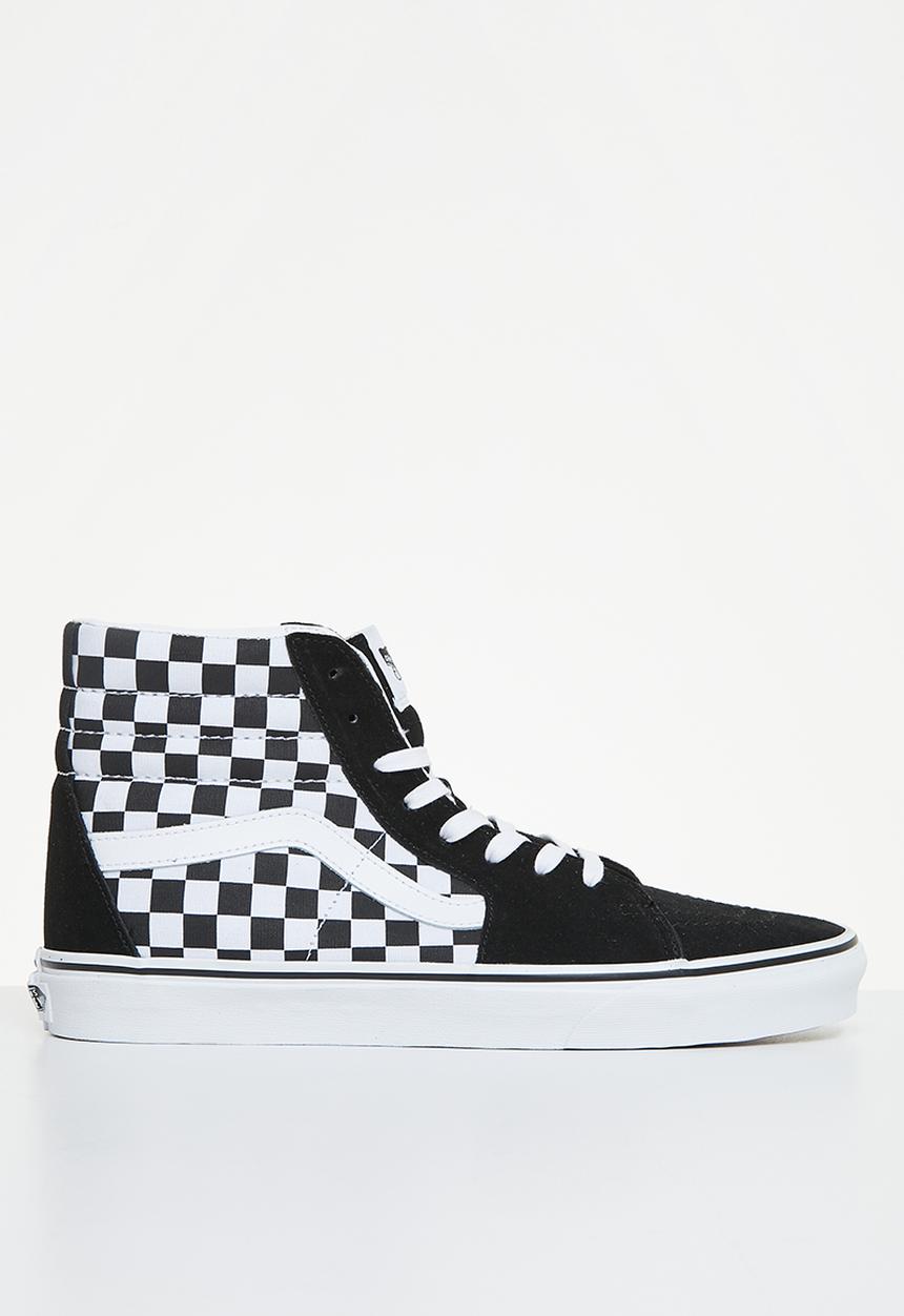 Vans - Sk8-hi - (checkerboard) black & tr white