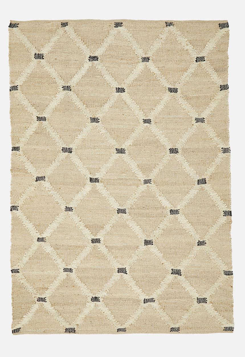 Sixth Floor - Criss cross jute rug - natural