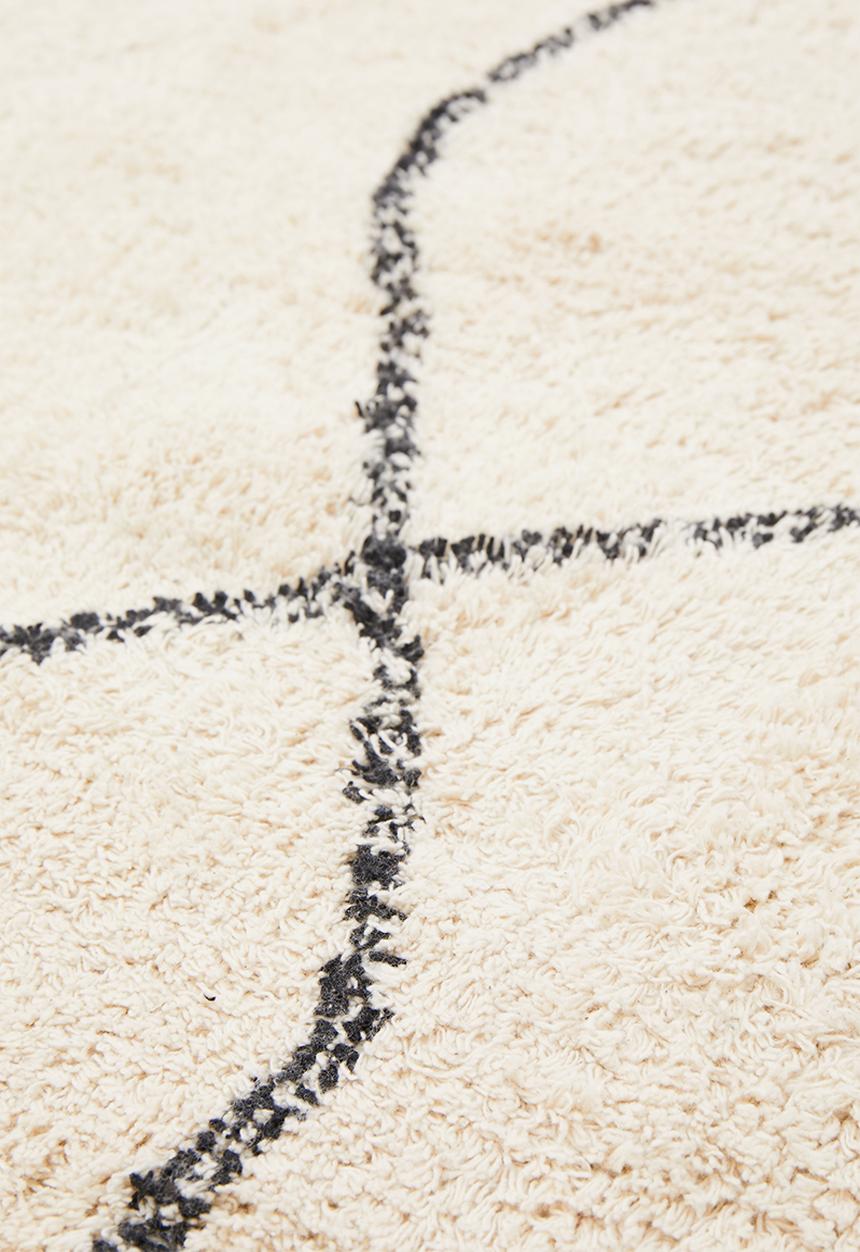 Sixth Floor - Figure tufted rug - black/cream