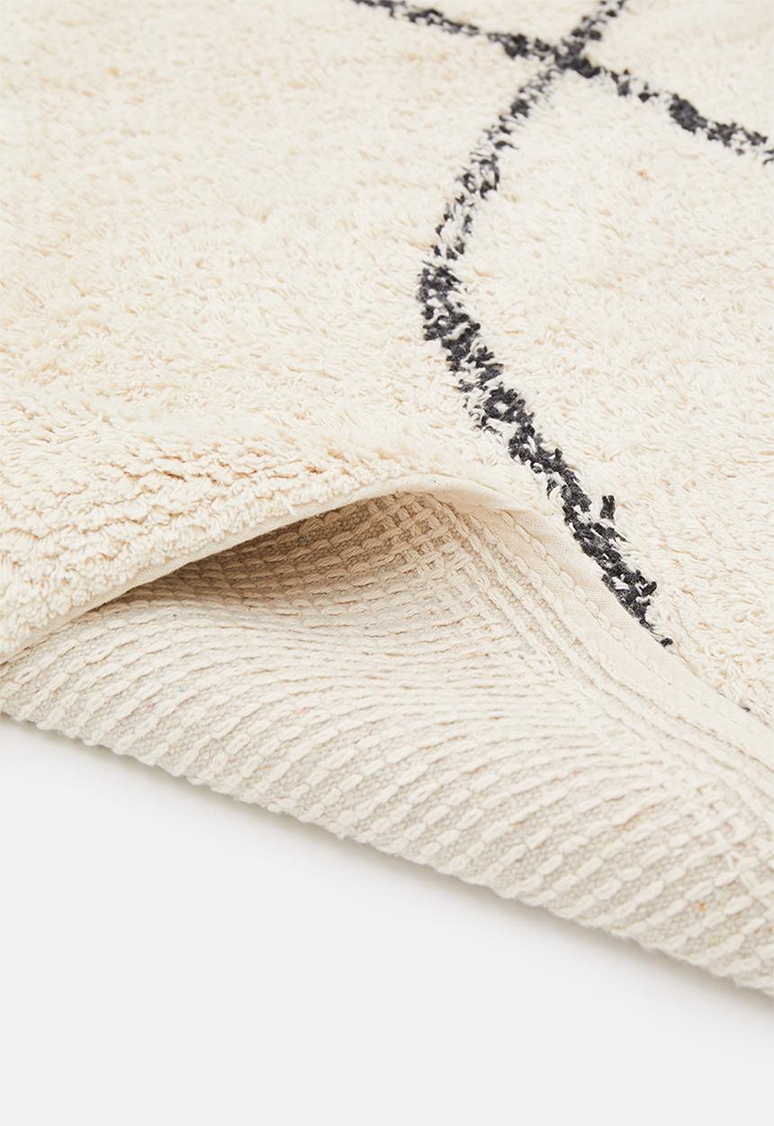 Sixth Floor - Figure tufted rug - black/cream