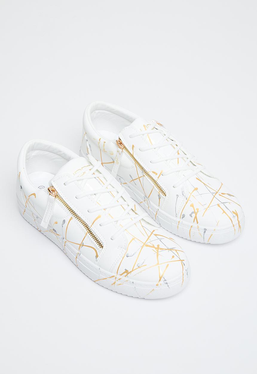 UrbanArt - Hydro 2 nubuck slip-on - white & gold