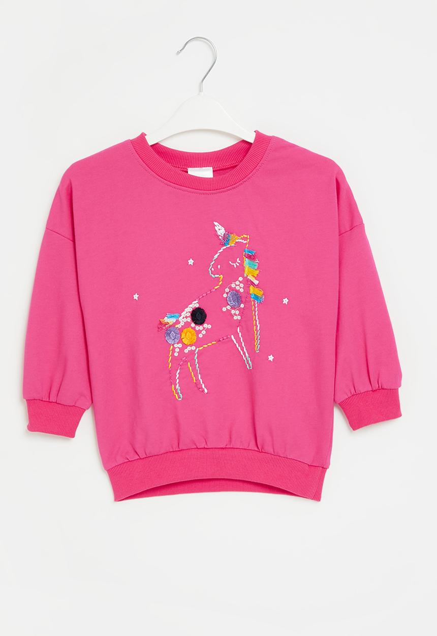 Pop Candy - Girls unicorn sweatshirt - pink