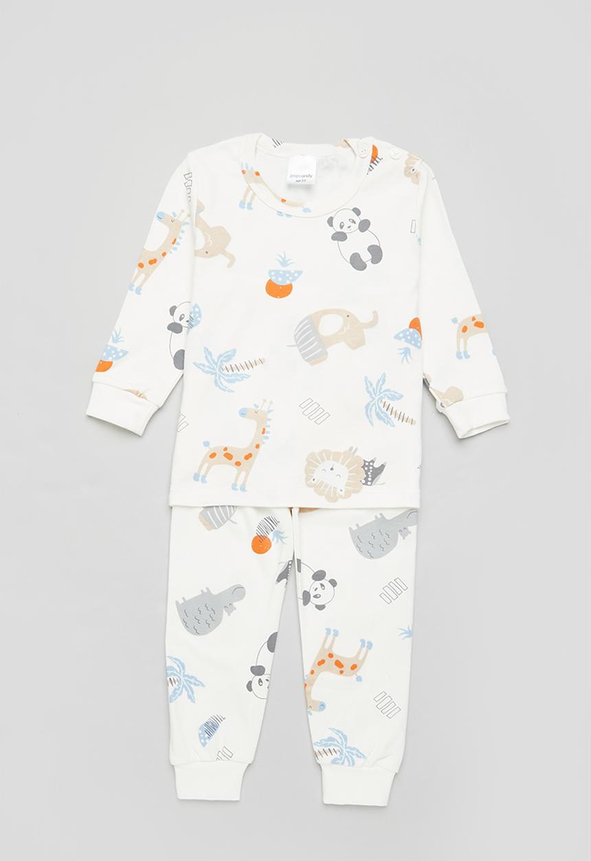 Pop Candy - Boys printed pj set - white
