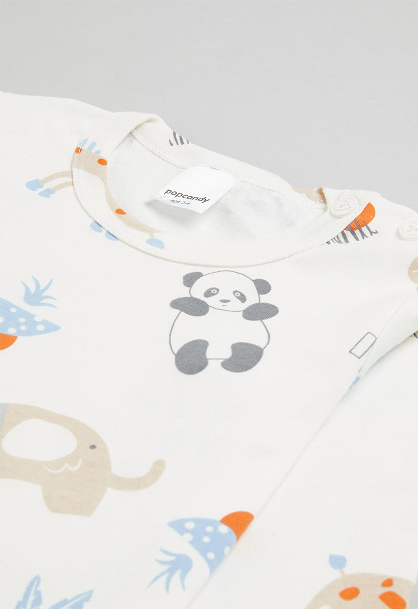 Pop Candy - Boys printed pj set - white