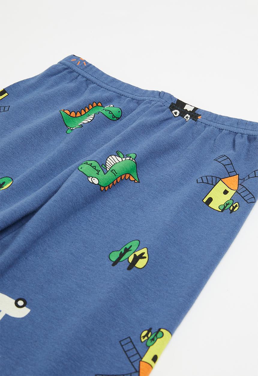 Pop Candy - Boys printed pj set - blue