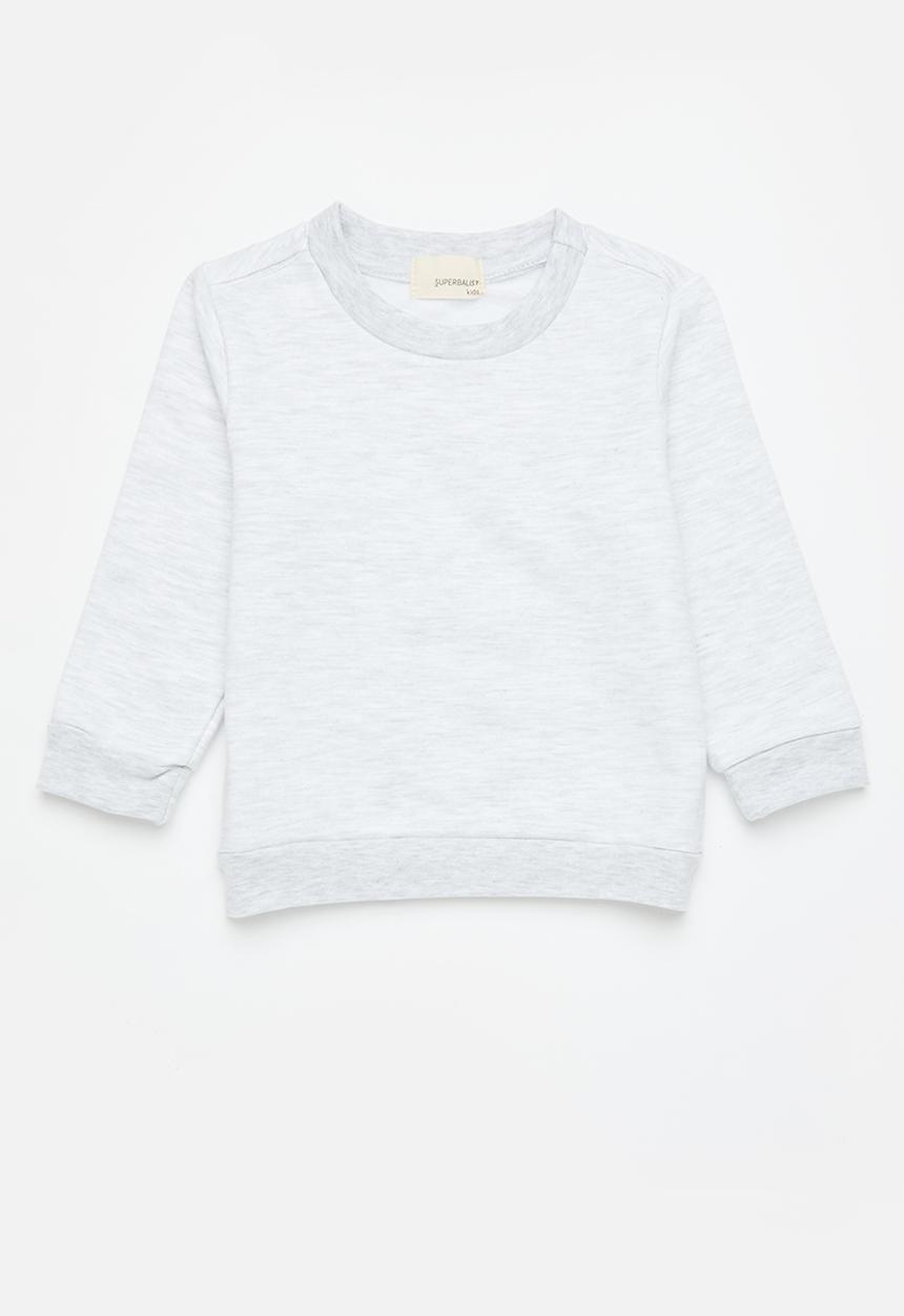 Superbalist - 2 pack plain sweatshirt - pink/ice melange