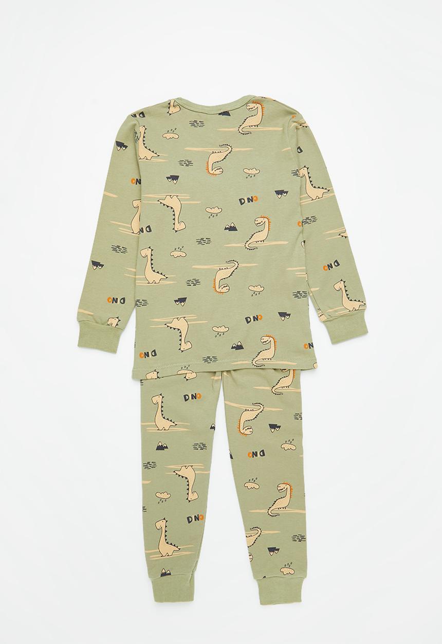 Pop Candy - Boys dino pj set - fatigue