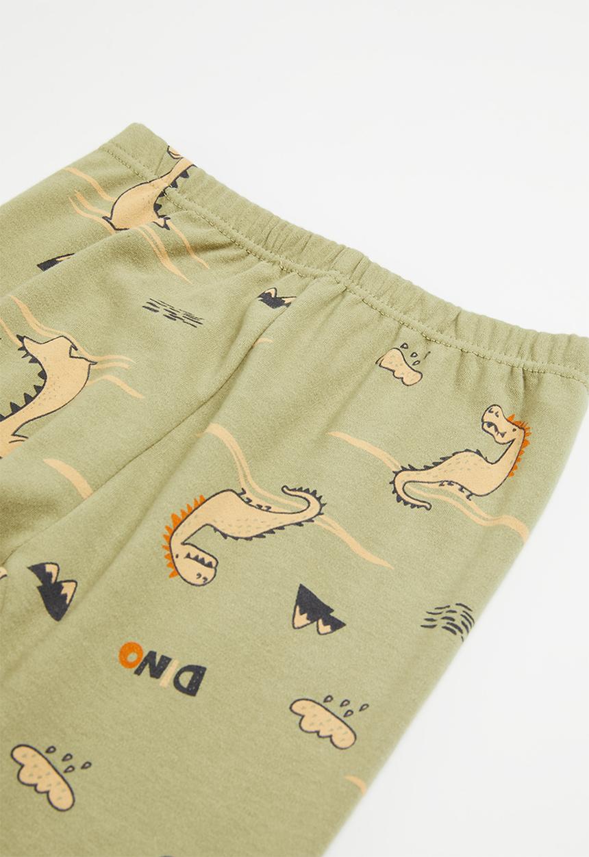 Pop Candy - Boys dino pj set - fatigue
