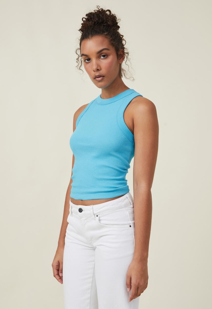 Cotton On - The 91 tank - cerulean blue